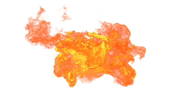 AI generated Fire isolate on background. PNG Transparent