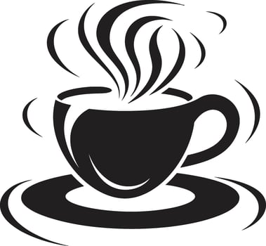 Elegant Espresso Aura Black Coffee Cup Sip and Savor Mastery Coffee Cup in Black vector
