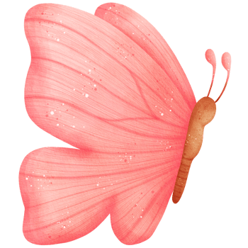 Watercolor Pink Butterfly Illustration png