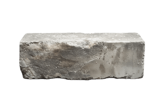 AI generated Solid Concrete Block png
