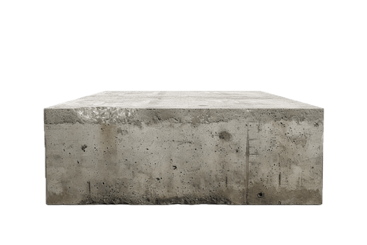 AI generated Solid Concrete Block png