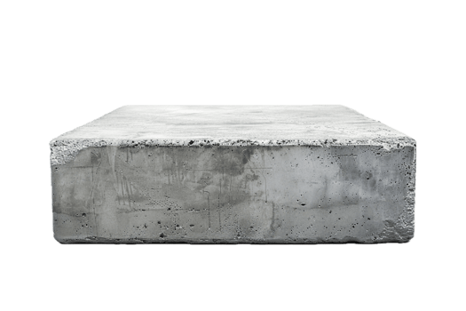 AI generated Solid Concrete Block png