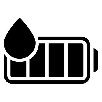 water glyph icon vector