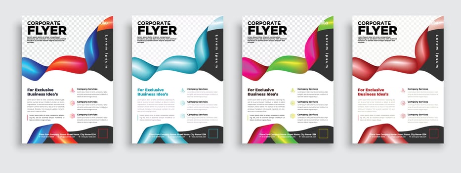 Brochure design template vector. Flyers report business magazine poster minimal portfolio. vector