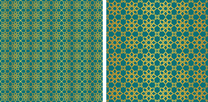 Islamic pattern vector, islamic background with arabic texture, ramadan ornament vector background