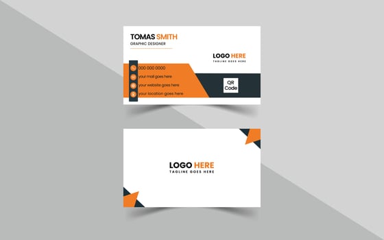 Business Card Design Teamplate vector