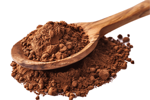 AI generated Heaping Spoonful of Cocoa Powder png