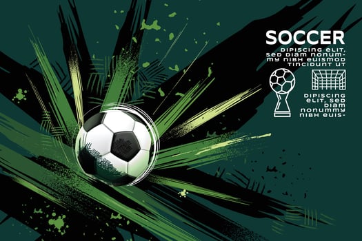 Soccer Template design , Football banner, Sport layout design, Sketch, Drawing, vector ,abstract background