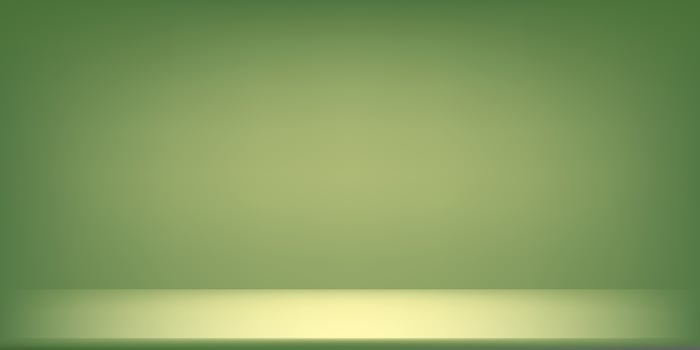 Smooth green gradient background. Green studio room background. Clean design for displaying product. Space for selling products on the website. illustration. vector