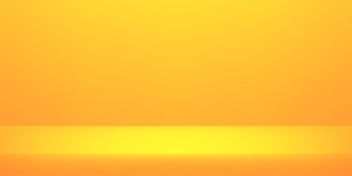 Yellow studio room background. Clean design for displaying product. Space for selling products on the website. illustration. vector