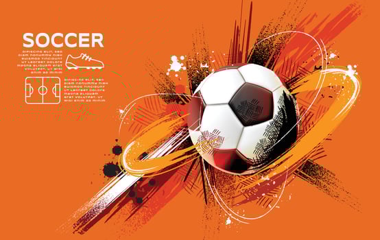 Soccer Template design , Football banner, Sport layout design, Sketch, Drawing, vector ,abstract background