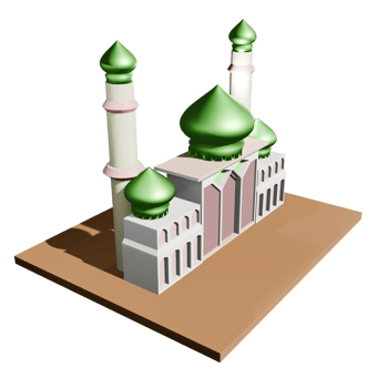 3D Mosque Illustration png