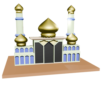 3D Mosque Illustration png