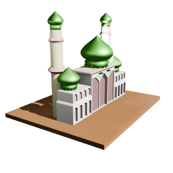 3D Mosque Illustration png