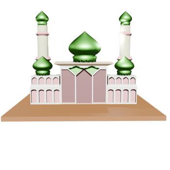 3D Mosque Illustration png