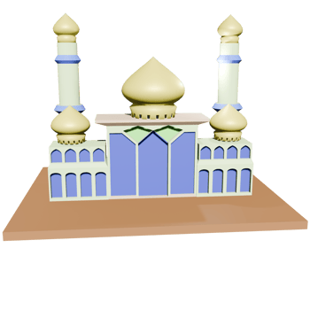 3D Mosque Illustration png