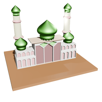 3D Mosque Illustration png