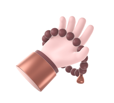 3d render of islam religion faith hand praying after prayer and ritual culture icon design png