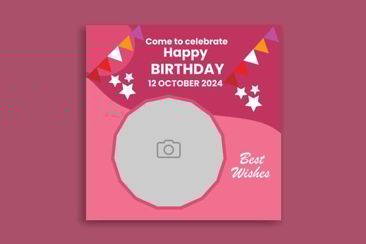 Birthday Banner Design vector