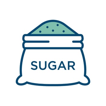 sugar icon vector design template in white background
