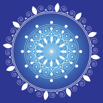 mandala background design vector