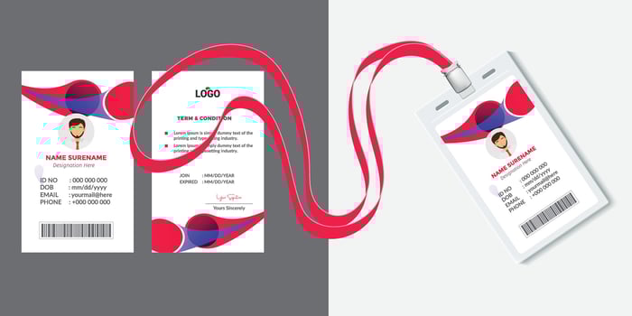 Modern Clean ID Card Template vector