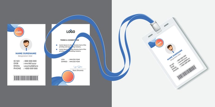Modern Clean ID Card Template vector