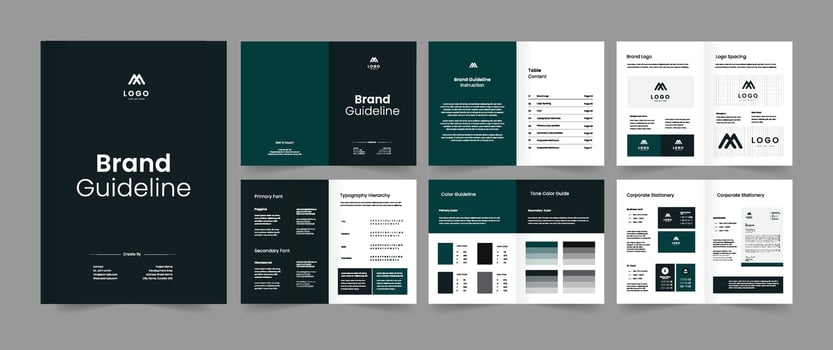 A Simple Brand Guideline Template vector