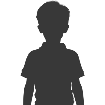 AI generated Silhouette asian boy black color only png