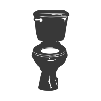 AI generated Silhouette water closet black color only png