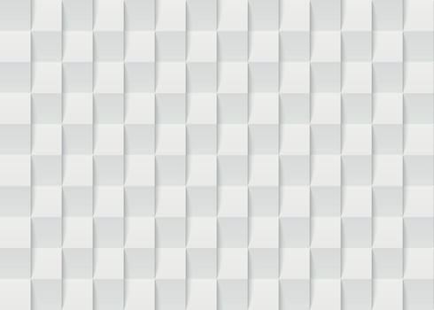 White tile geometric seamless pattern. Texture interior wall panel vector