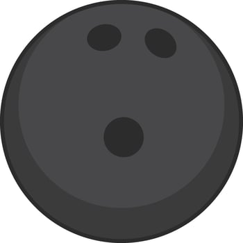 Bowling ball vector illustration isolated on white background