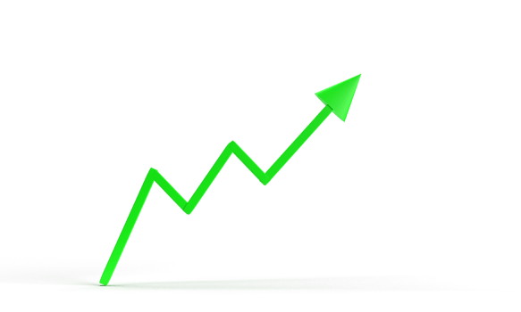 arrow direction green color dicut object icon background wallpaper stock growth business symbol success financial marketing green arrow development strategy idea crude oil stack inflation stock custom png