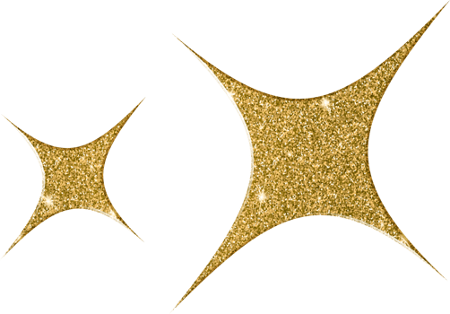 Golden Star Glamour Illustrations png