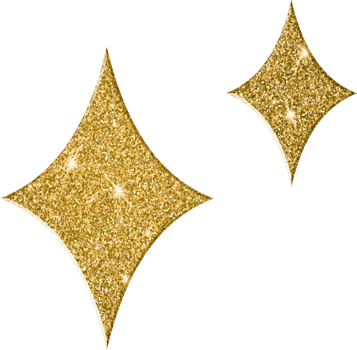 Twinkling Gold Stardust Shapes png