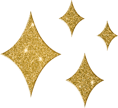 Luxurious Shimmering Star Shapes png