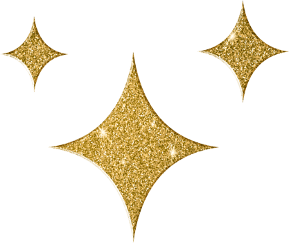 Luxury Gold Star Confetti png