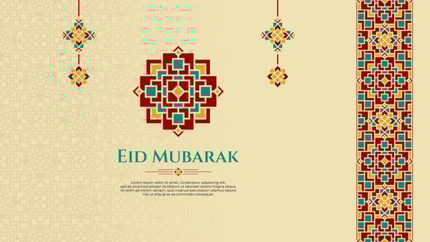Oriental Greeting Design for Culture or Islamic Theme, Specially for Ramadan or Eid Mubarak vector