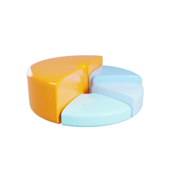 Graph icon on 3d rendering. Finance business icon symbol concept. 3d illustration png
