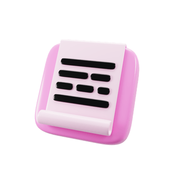 3d rendering document sheet icon. Paper sheet icon concept png