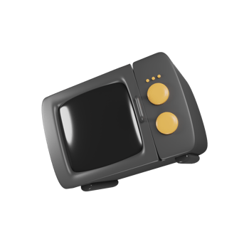 Oven kitchen tool with cartoon style on 3d rendering. 3d cute icon concept png