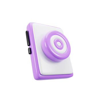 3d rendering cartoon style smart phone with target icon concept png