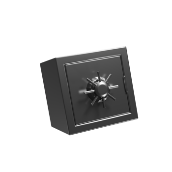 3d illustration of safe box icon with cartoon style for web design presentation. 3d rendering icon png