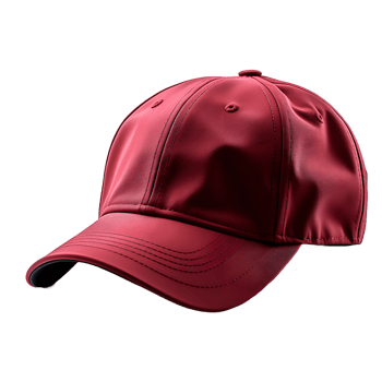 AI generated Close-up of Sports Red Cap Isolated on Transparent Background. Generative Ai png