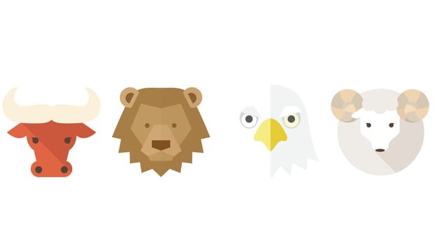 Animal Faces for kids and kindergarten party and child games vector