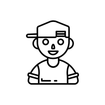 Sport Boy icon in vector. Logotype vector