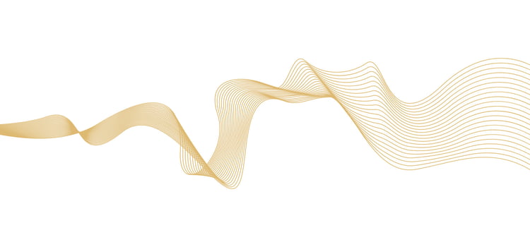 abstract background line wavy pattern luxury gold vector design template