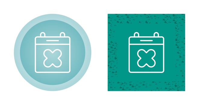 Calendar Xmark Vector Icon