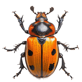AI generated Beetle isolated on transparent background png