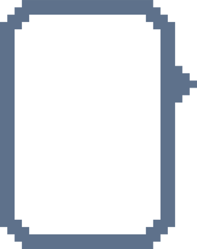 8bit blue color retro game pixel speech bubble balloon icon sticker memo keyword planner text box banner, flat png transparent element design